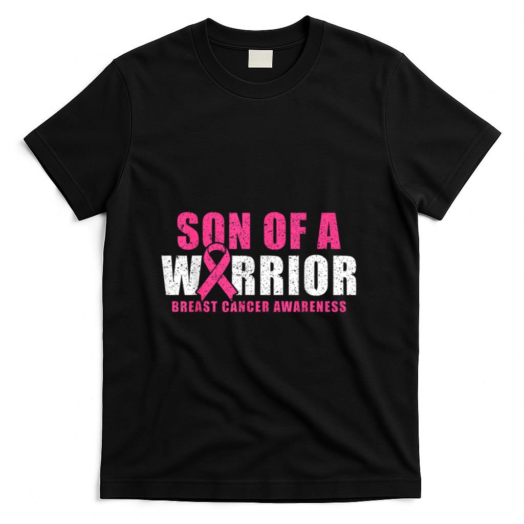 Son Of A Warrior Breast Cancer Awareness T-Shirt