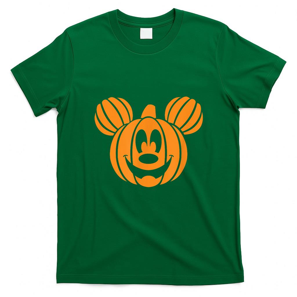 Halloween Shirt - Disney - Mickey Mouse Halloween Pumpkin head T-Shirt
