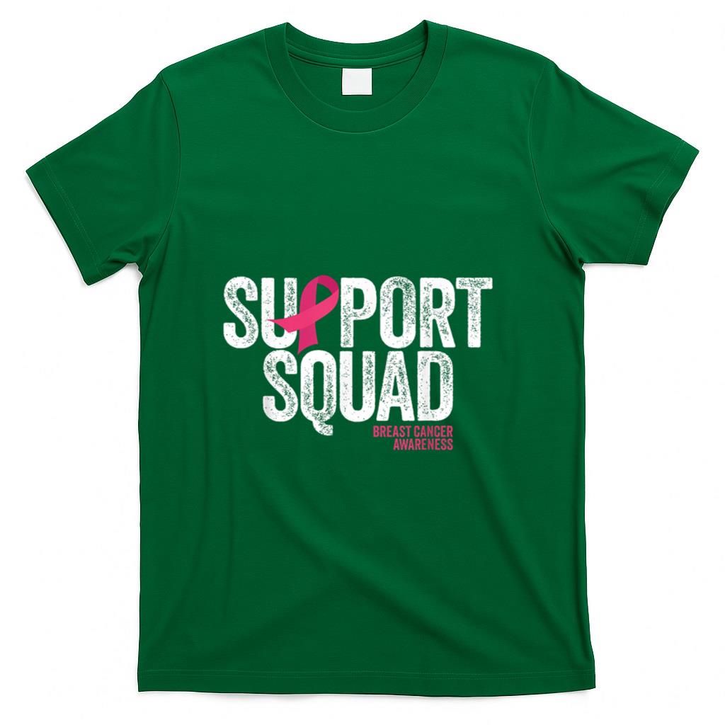 Breast Cancer Shirts Support Squad Breast Cancer Awareness T-Shirt