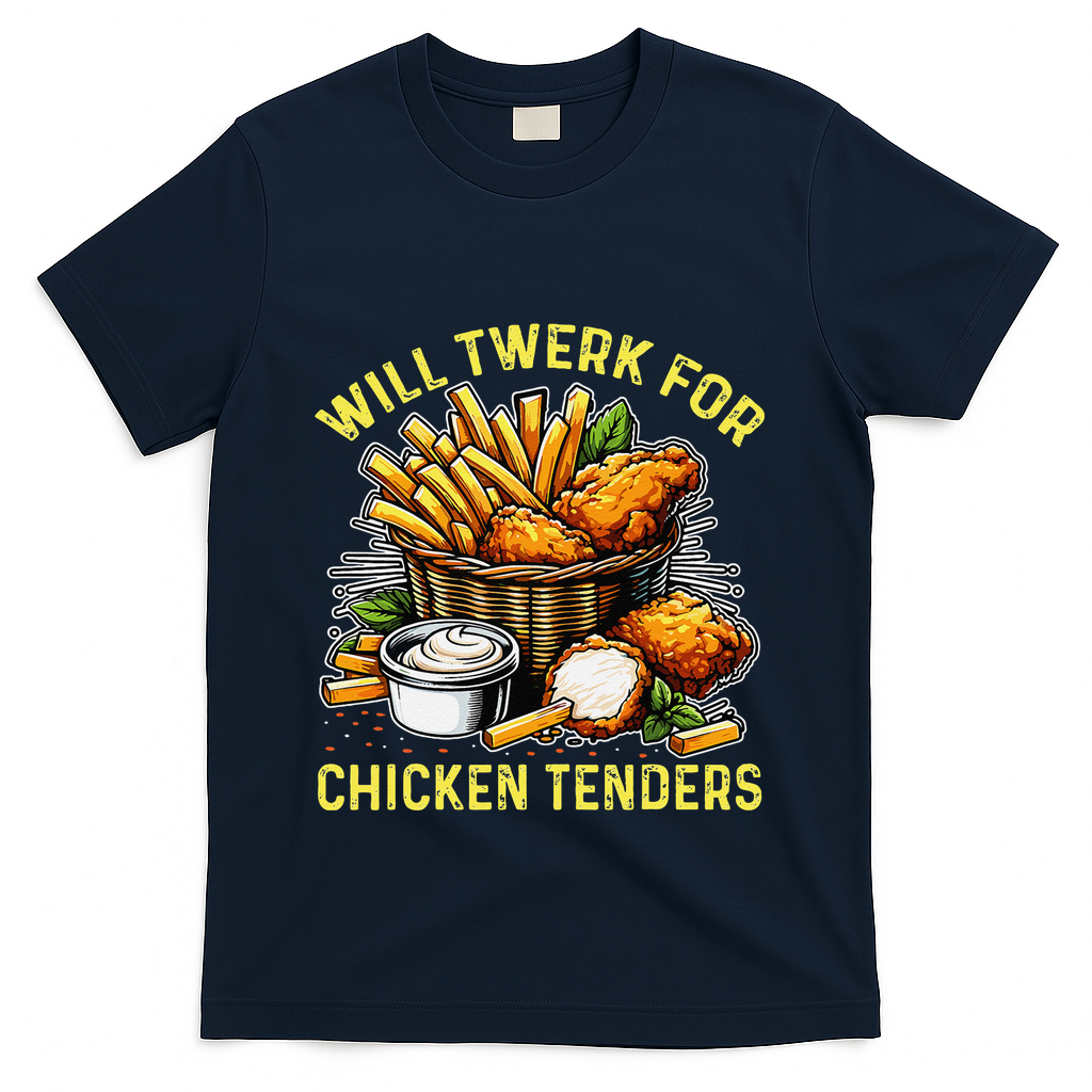 Will Twerk For Chicken Tenders Funny T-Shirt