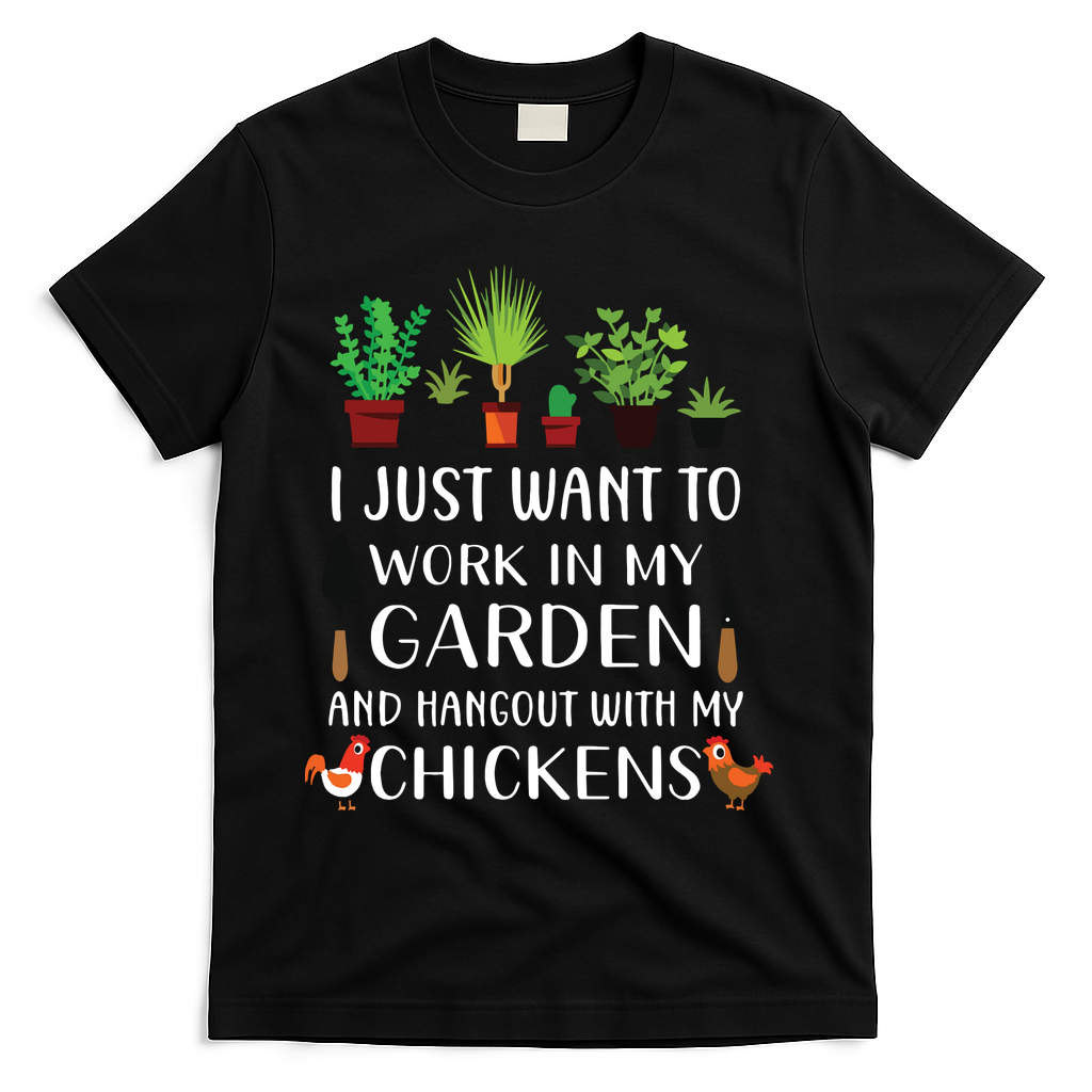 Chicken Lover Funny Gardening Shirts For Men Women Gardener T-Shirt