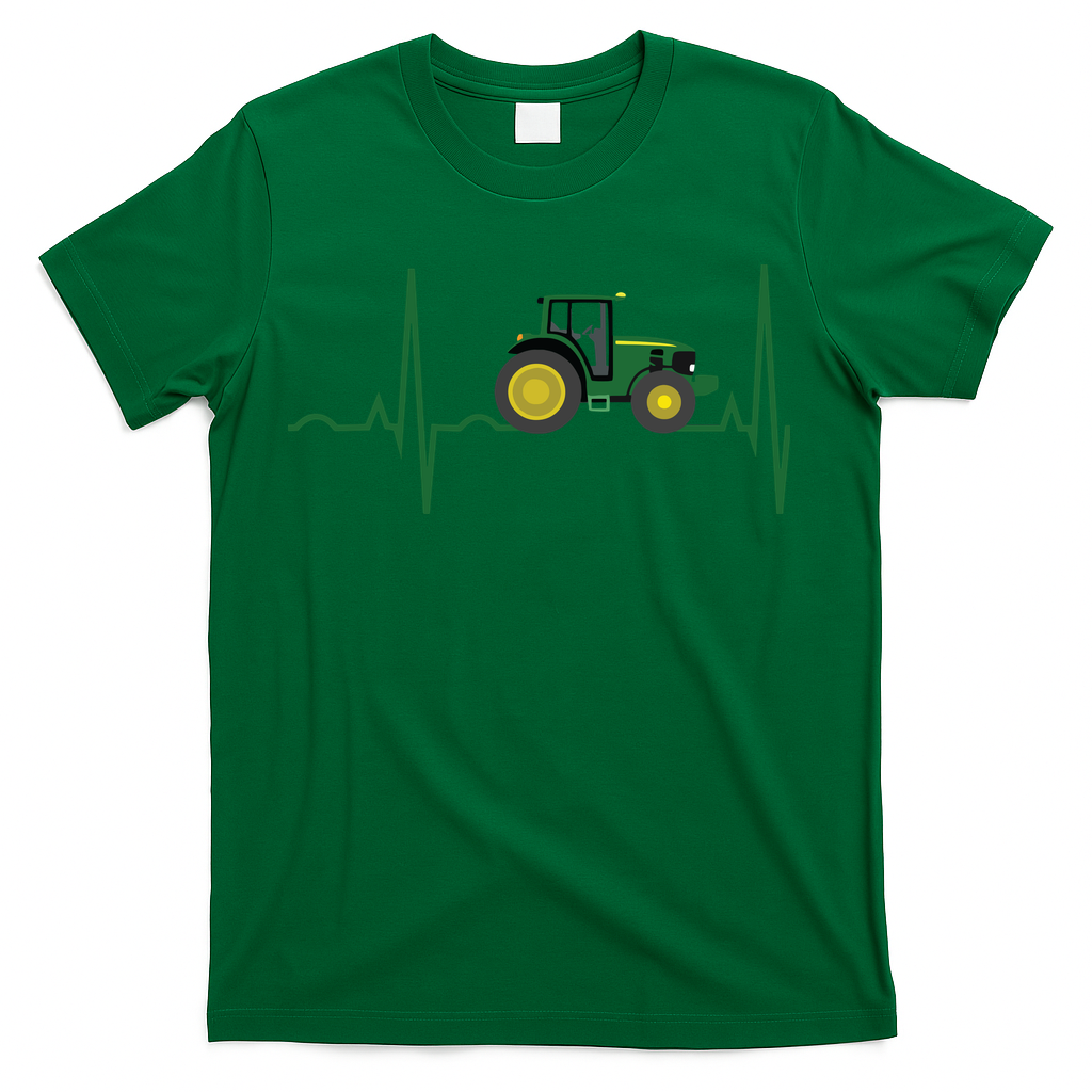 Tractor Heartbeat Shirts Best For Farmers T-Shirt