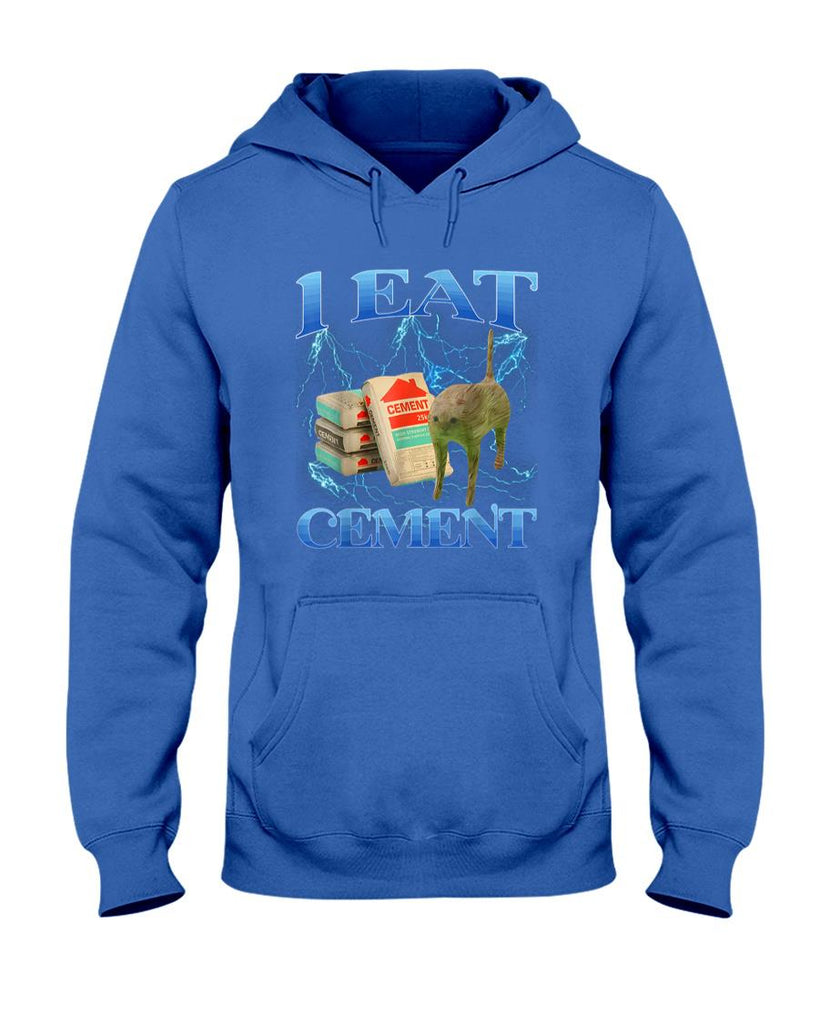 Funny Tees - I Eat Cement Funny Cat Meme Internet Memes Funny Memes Gen-Z T-Shirt