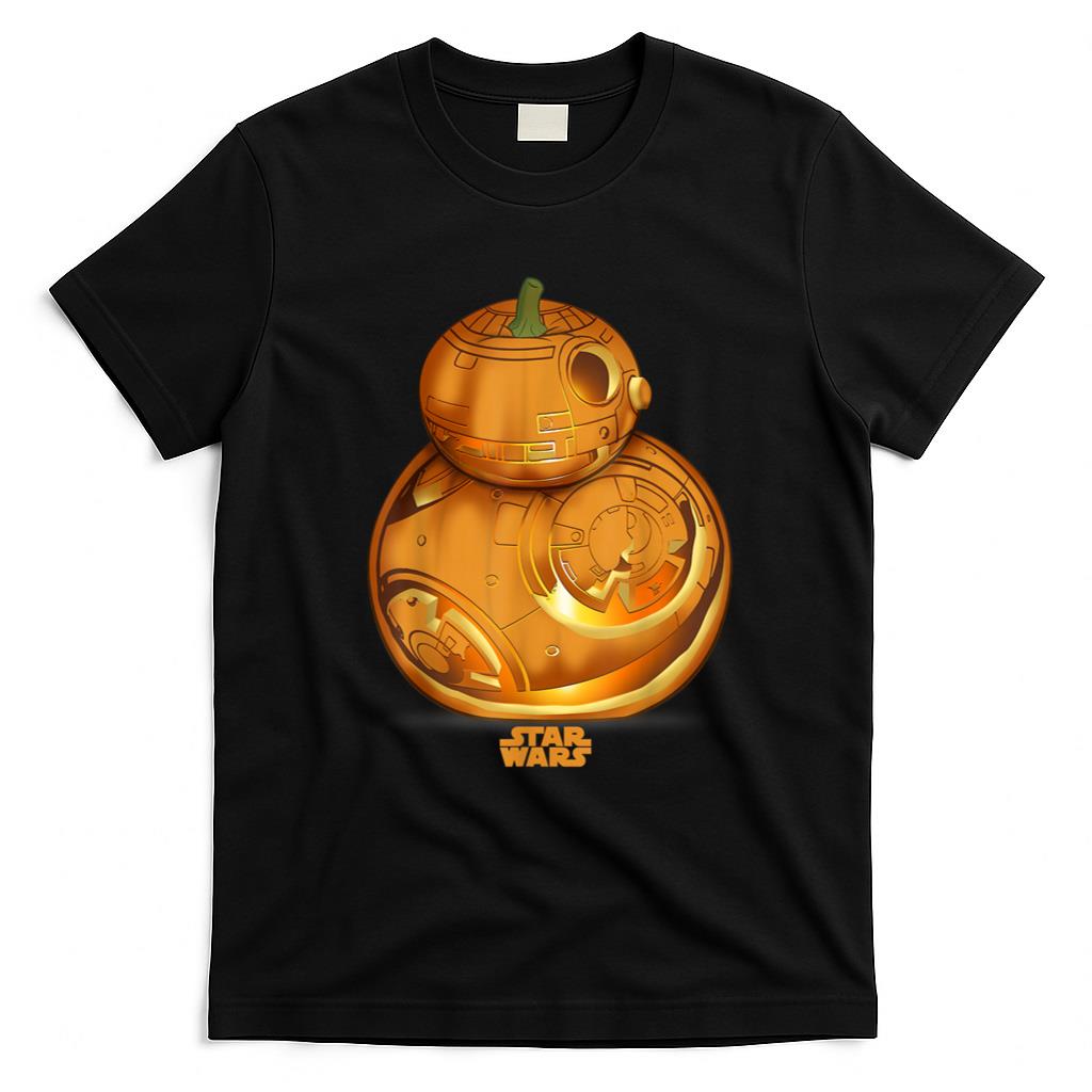 Halloween Shirt - Star Wars The Force Awakens BB-8 Carved Pumpkin Halloween T-Shirt