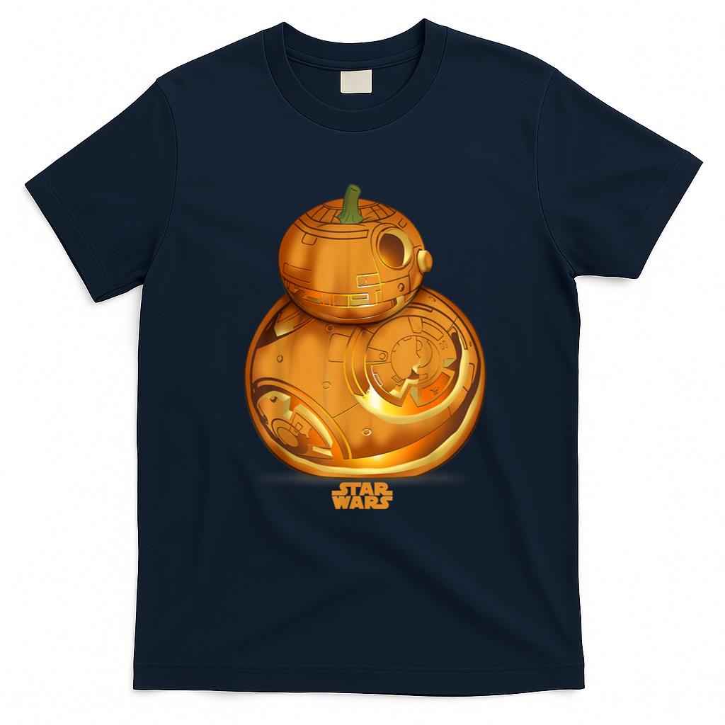 Halloween Shirt - Star Wars The Force Awakens BB-8 Carved Pumpkin Halloween T-Shirt