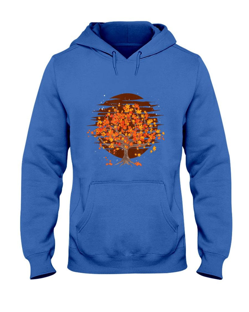 Thanksgiving Autumn Leaves Nature Forest Trees Retro Fall T-Shirt