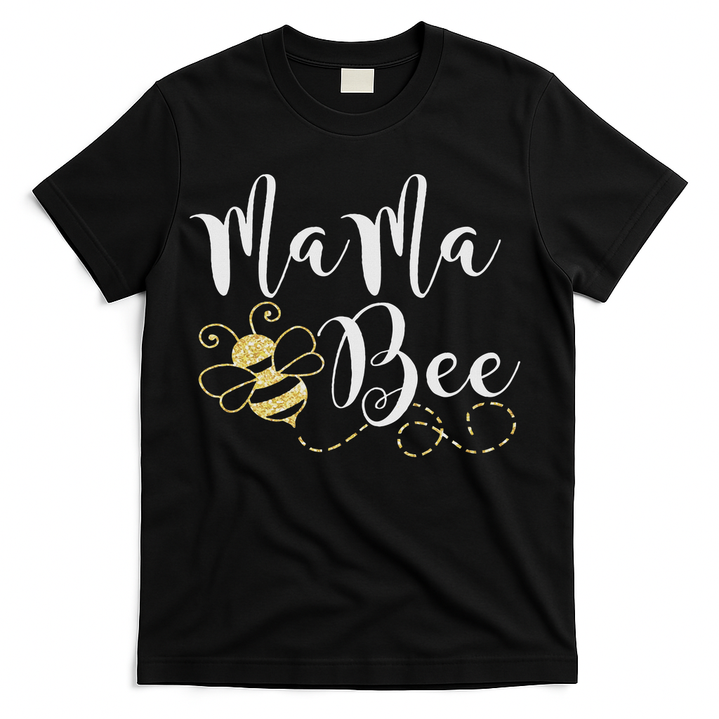 Birthday Bee Family Mama Bee Mom Mothers Gift For Women T-Shirt