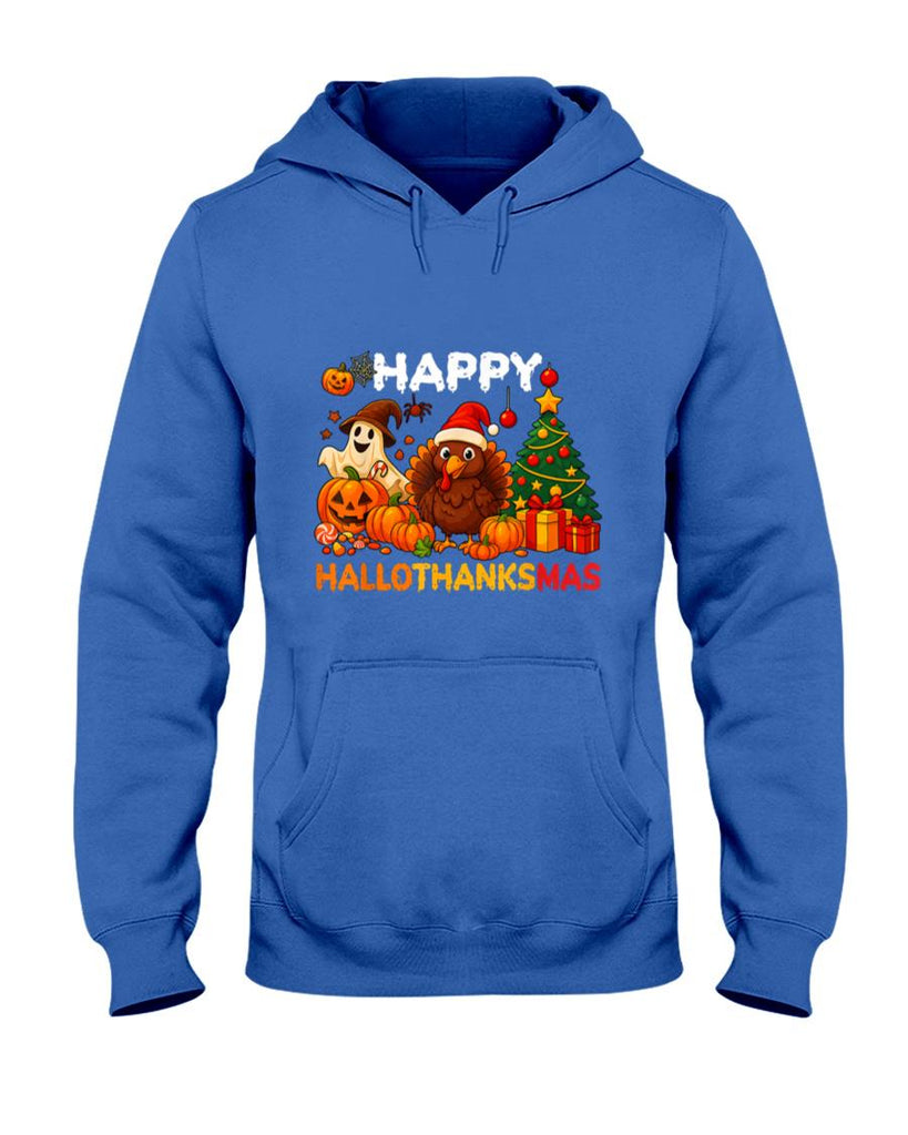 Happy Hallothanksmas Halloween Thanksmas Holiday Season T-Shirt