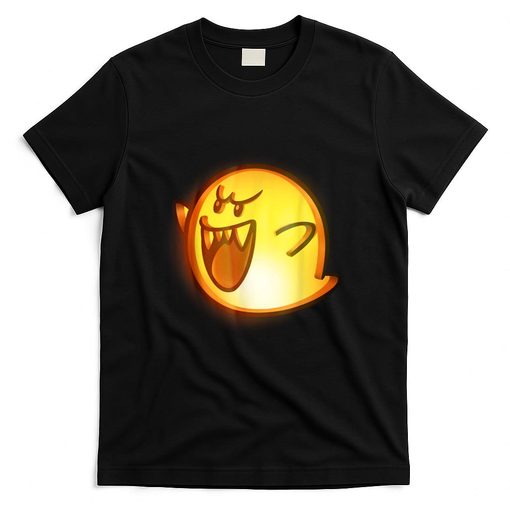 Halloween Shirt - Nintendo Super Mario Boo Halloween Pumpkin Graphic T-Shirt T-Shirt