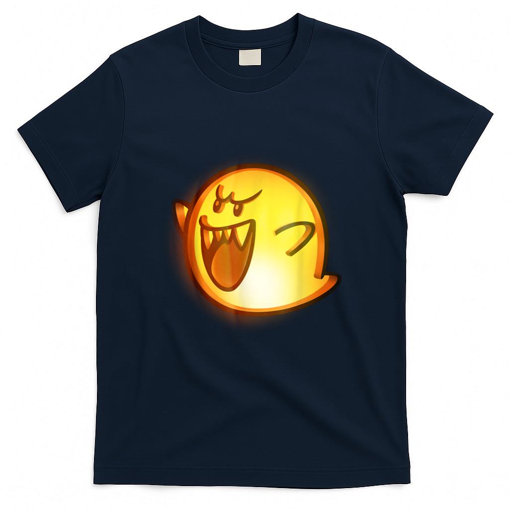 Halloween Shirt - Nintendo Super Mario Boo Halloween Pumpkin Graphic T-Shirt T-Shirt