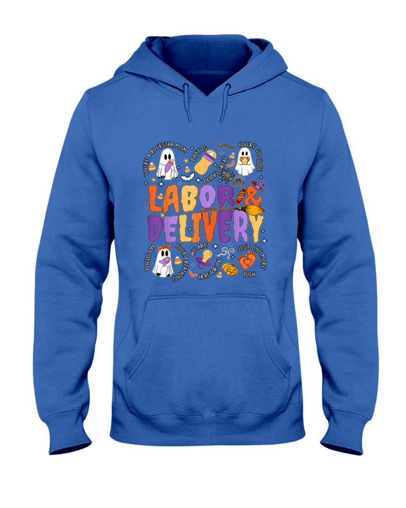Halloween Shirt - Cute Halloween Labor and Delivery Nurse, Halloween L&d Nurse T-Shirt