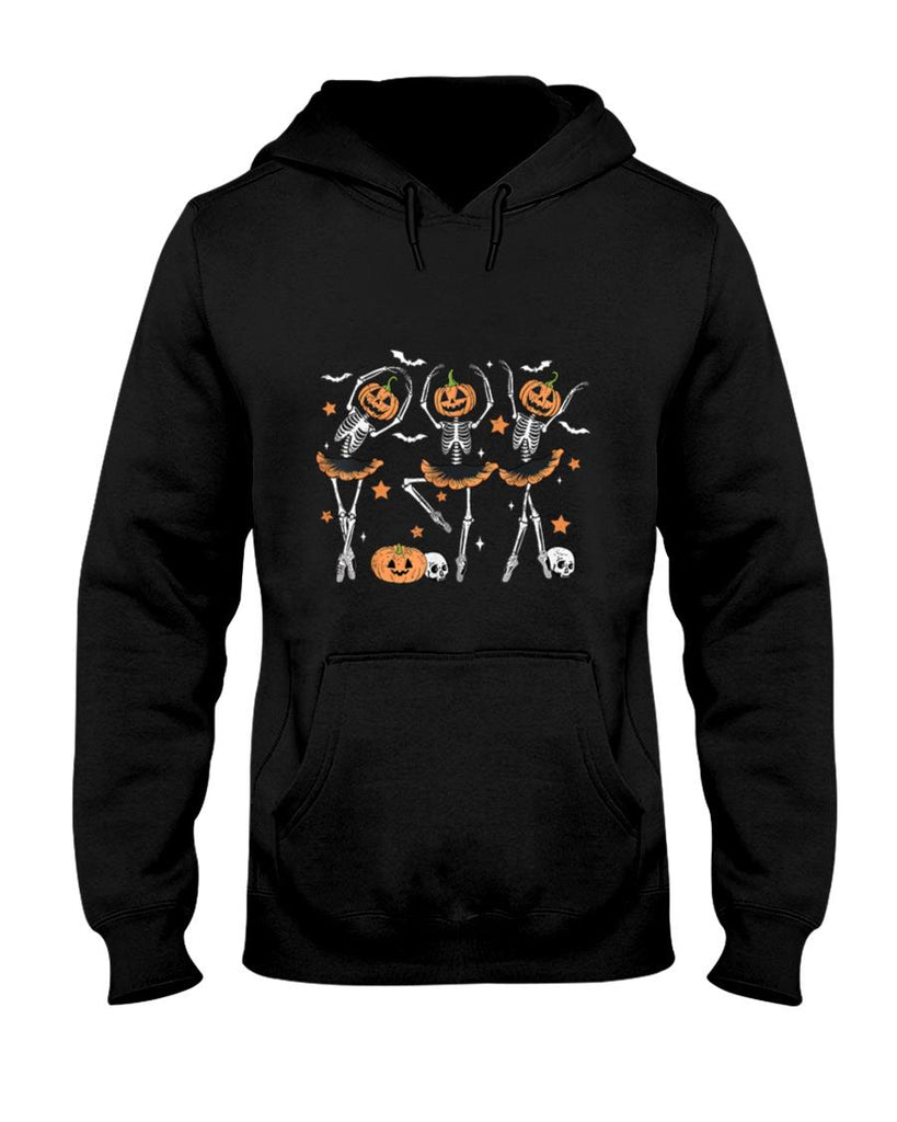 Halloween Shirt - Ballet Pumpkin Skeleton Scary Halloween Men Women Boys Girl T-Shirt