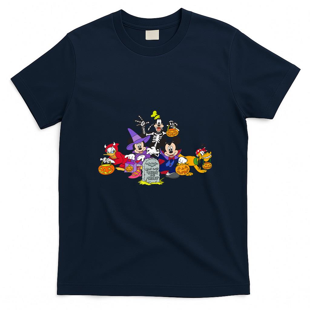 Halloween Shirt - Disney Mickey and Friends Halloween Group Costume Trick! T-Shirt