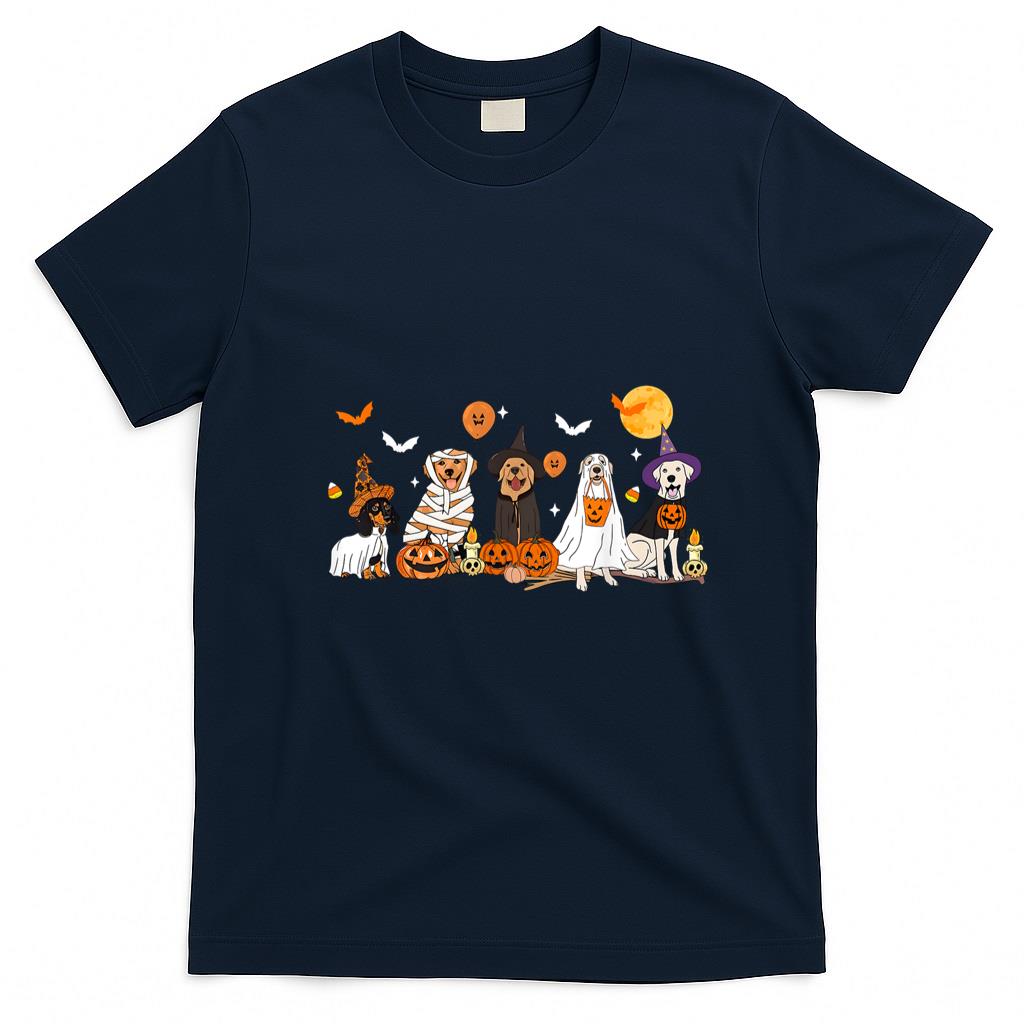 Pet Mom Halloween Shirt - Dog Ghost Witch Mummy Halloween Costume Men Women Boy Girl T-Shirt