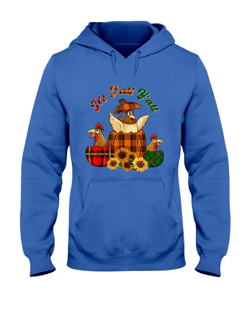 Its Autumn Yall Thanksgiving Chickens Inside Fall Pumpkins T-Shirt