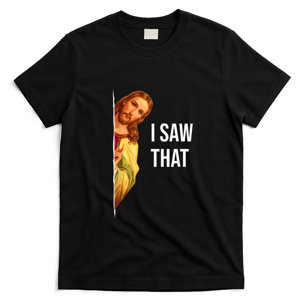 Funny Tees - Funny Jesus Meme Quote T-Shirt - Men's & Women's Classic Fit Crew Neck, Black