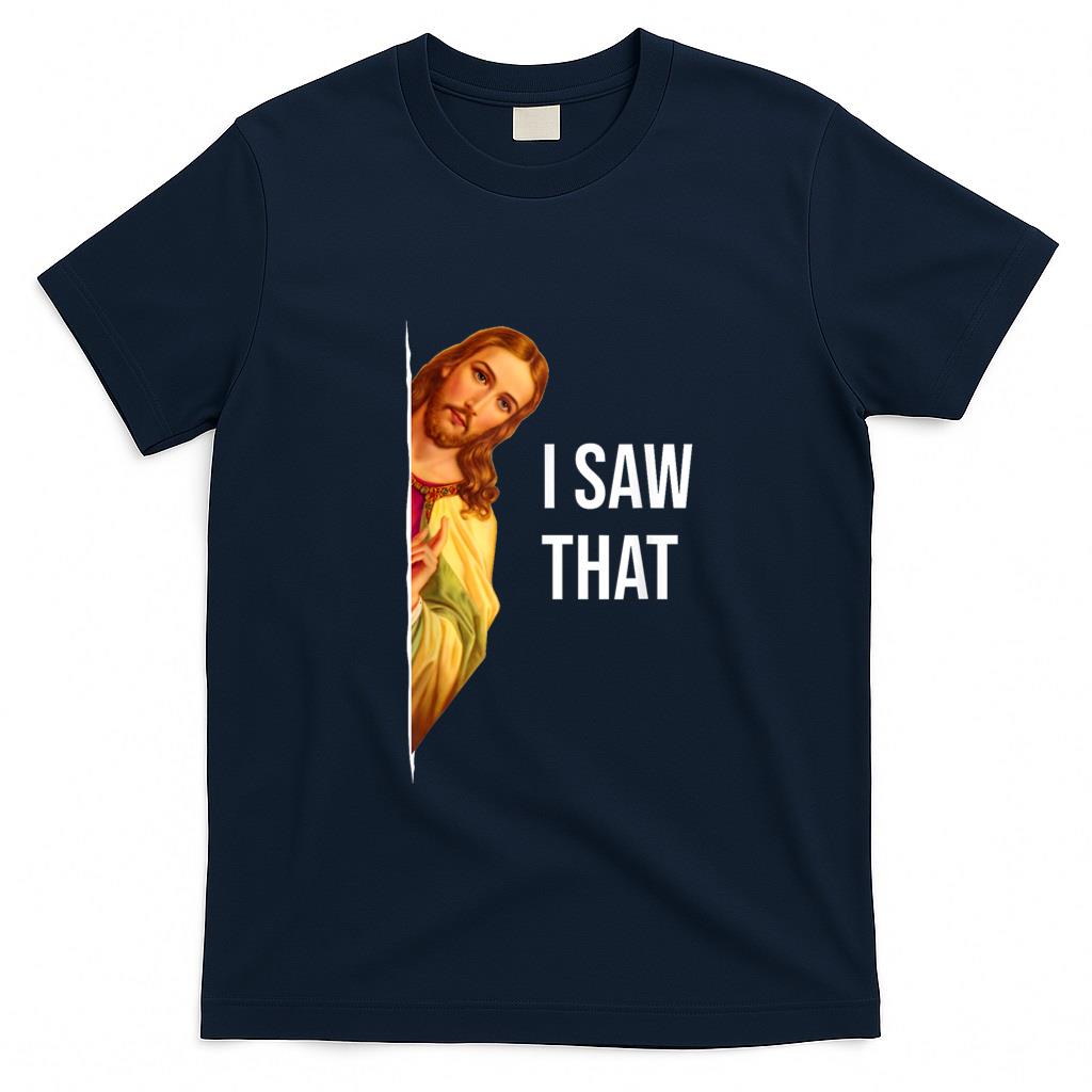 Funny Tees - Funny Jesus Meme Quote T-Shirt - Men's & Women's Classic Fit Crew Neck, Black