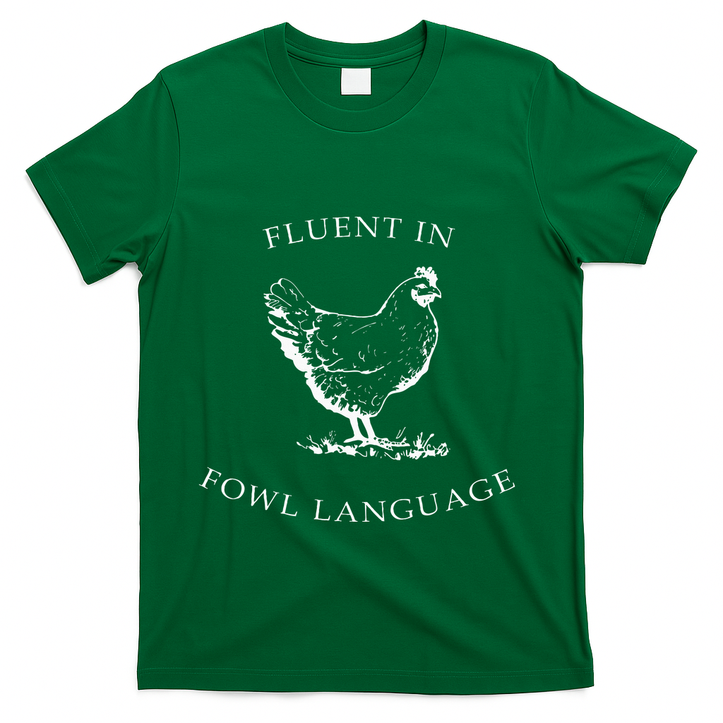 Fluent In Fowl Language Funny Chicken Lovers Father’S Day T-Shirt