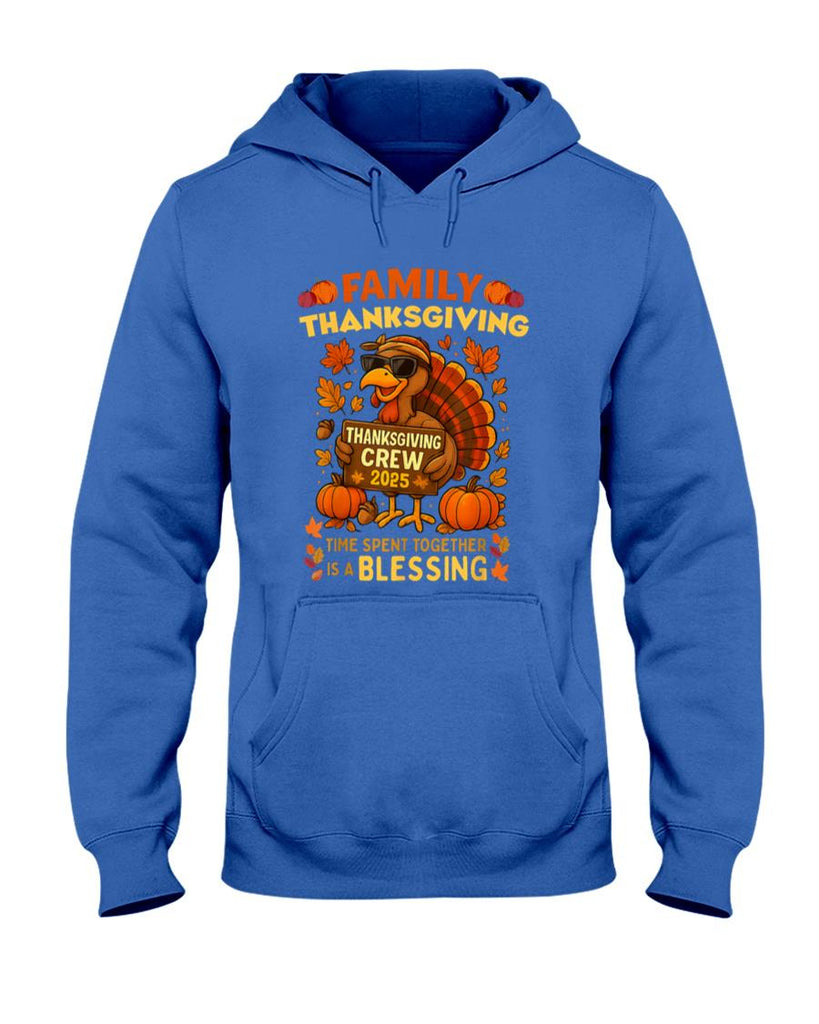 Family Thanksgiving Crew 2025 Funny Turkey Matching Group T-Shirt
