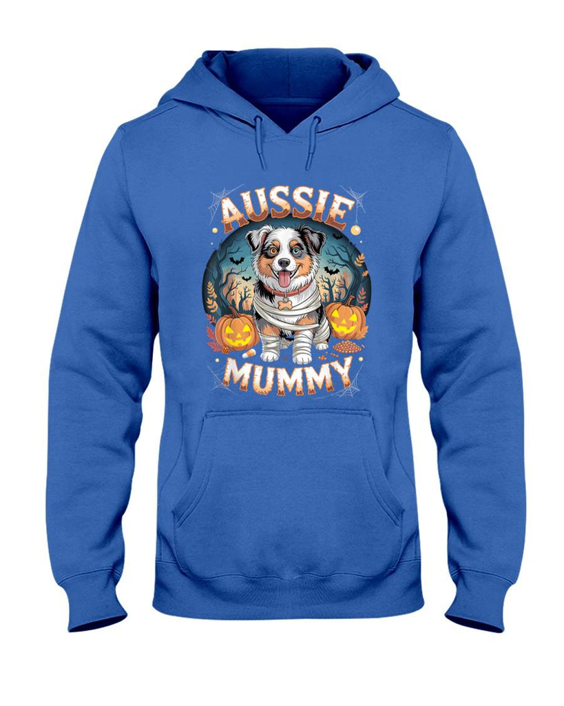 Pet Mom Halloween Shirt - Aussie Mummy Halloween Costume Dog Owner Australien Shepherd T-Shirt