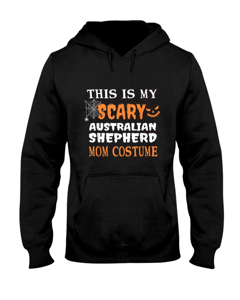 Pet Mom Halloween Shirt - Scary Australian Shepherd Mom Costume Dog Lover Halloween T-Shirt