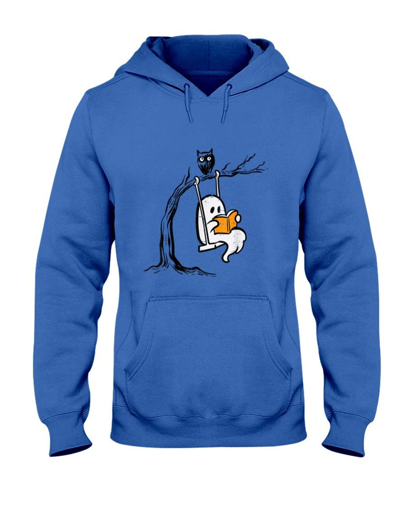 Halloween Shirt - Halloween Ghost Swing Reading Vintage Costume Women Kids Men T-Shirt