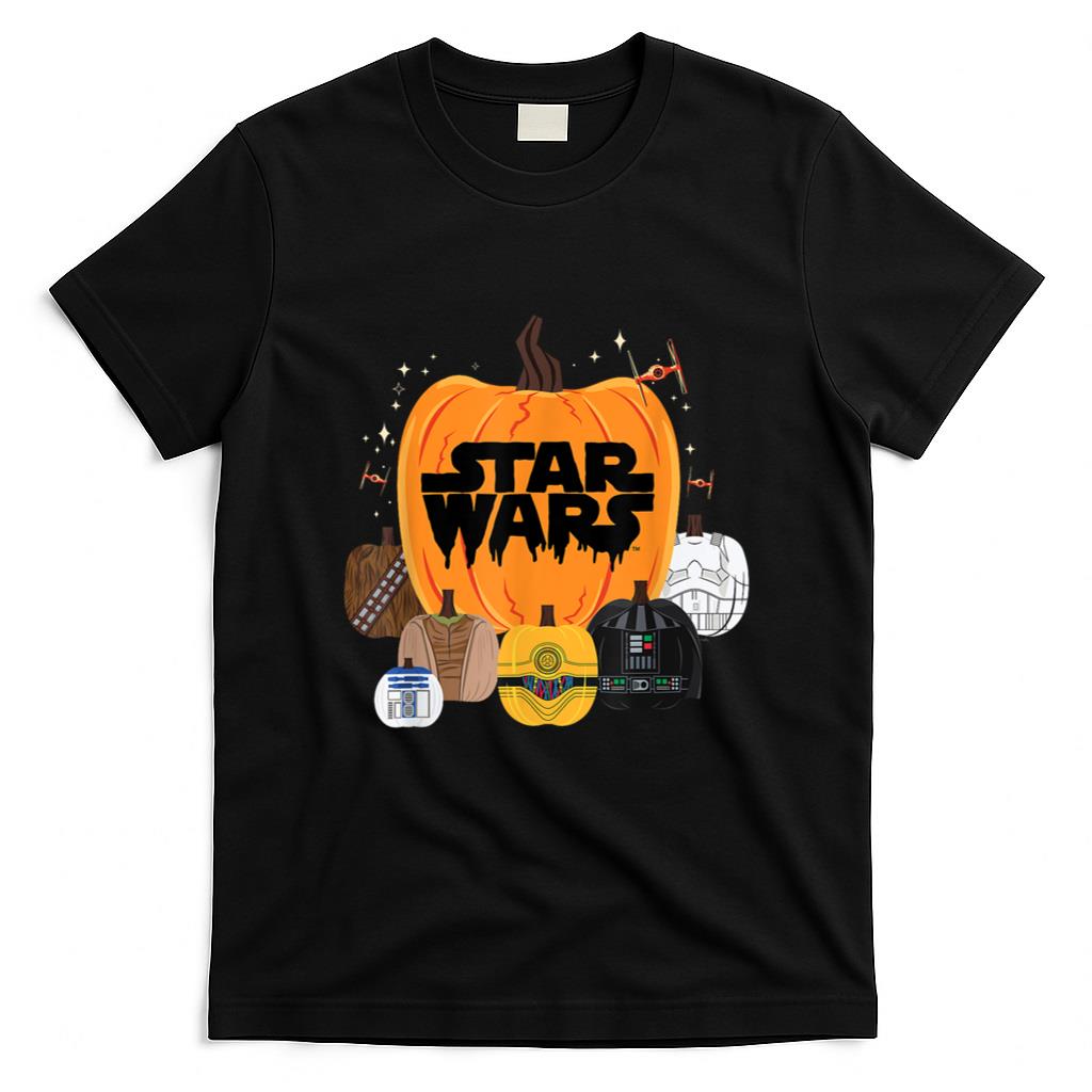 Halloween Shirt - Star Wars Halloween Pumpkin Characters Group T-Shirt