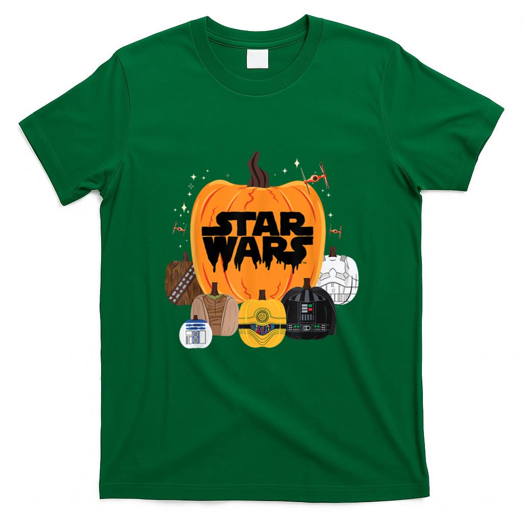 Halloween Shirt - Star Wars Halloween Pumpkin Characters Group T-Shirt