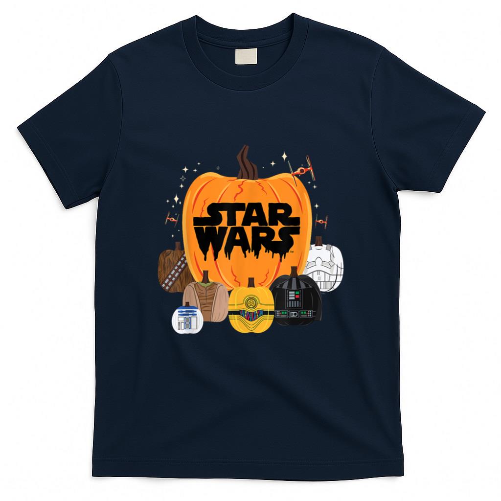 Halloween Shirt - Star Wars Halloween Pumpkin Characters Group T-Shirt