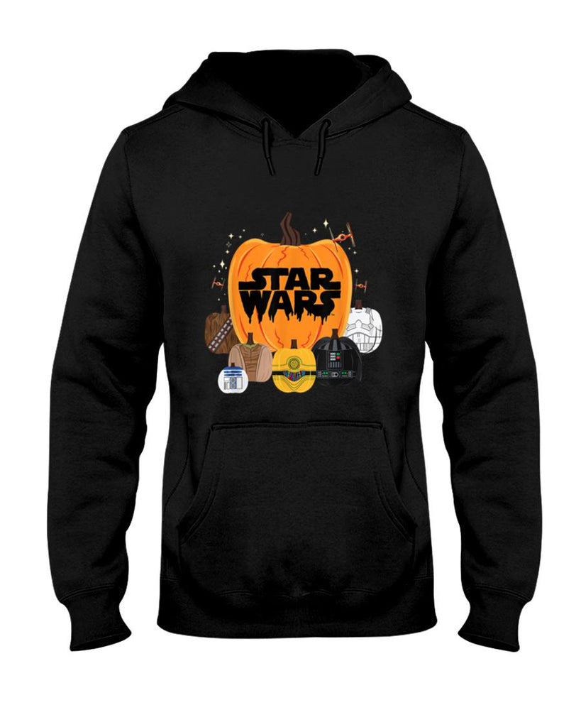 Halloween Shirt - Star Wars Halloween Pumpkin Characters Group T-Shirt