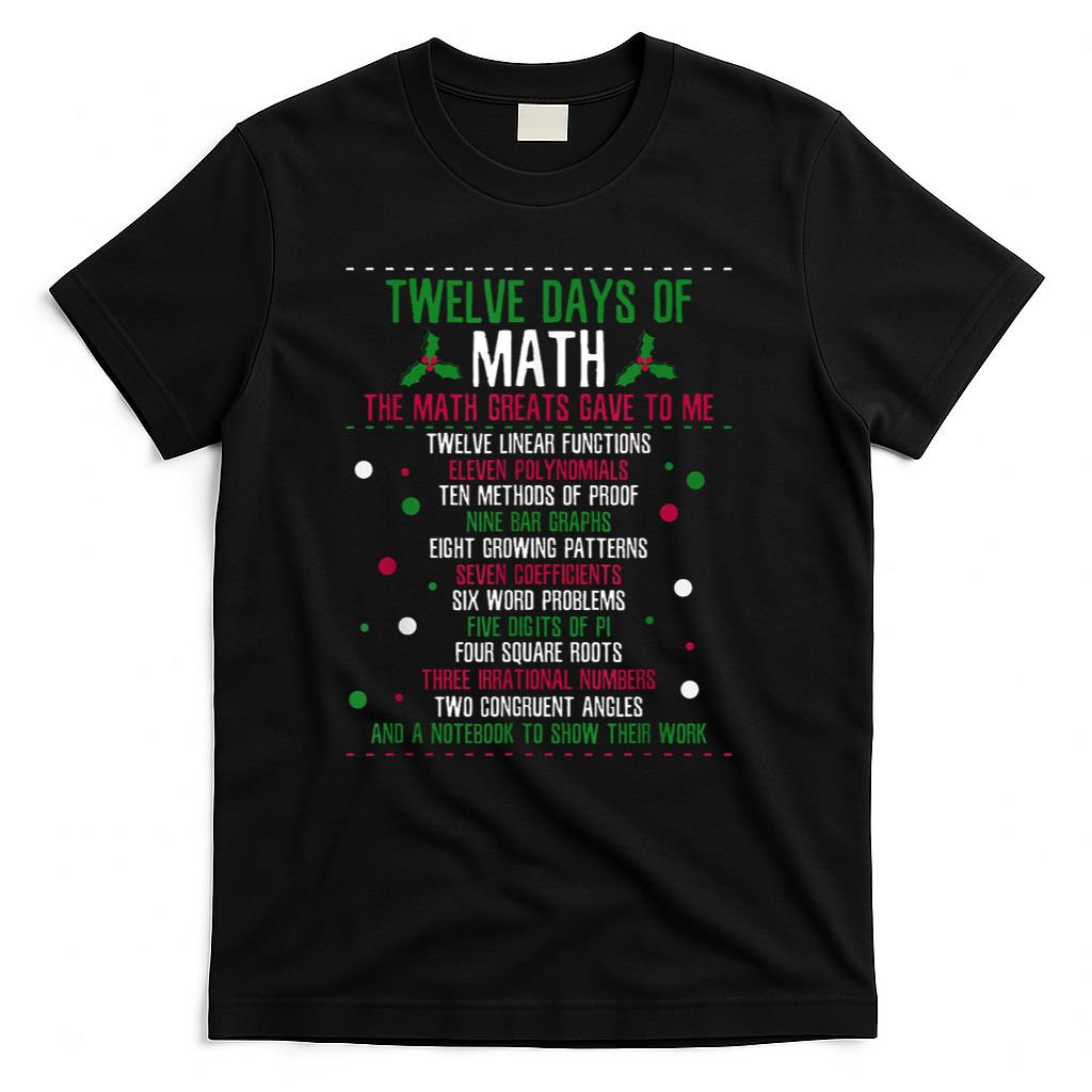 Christmas 12days of Math T-Shirt