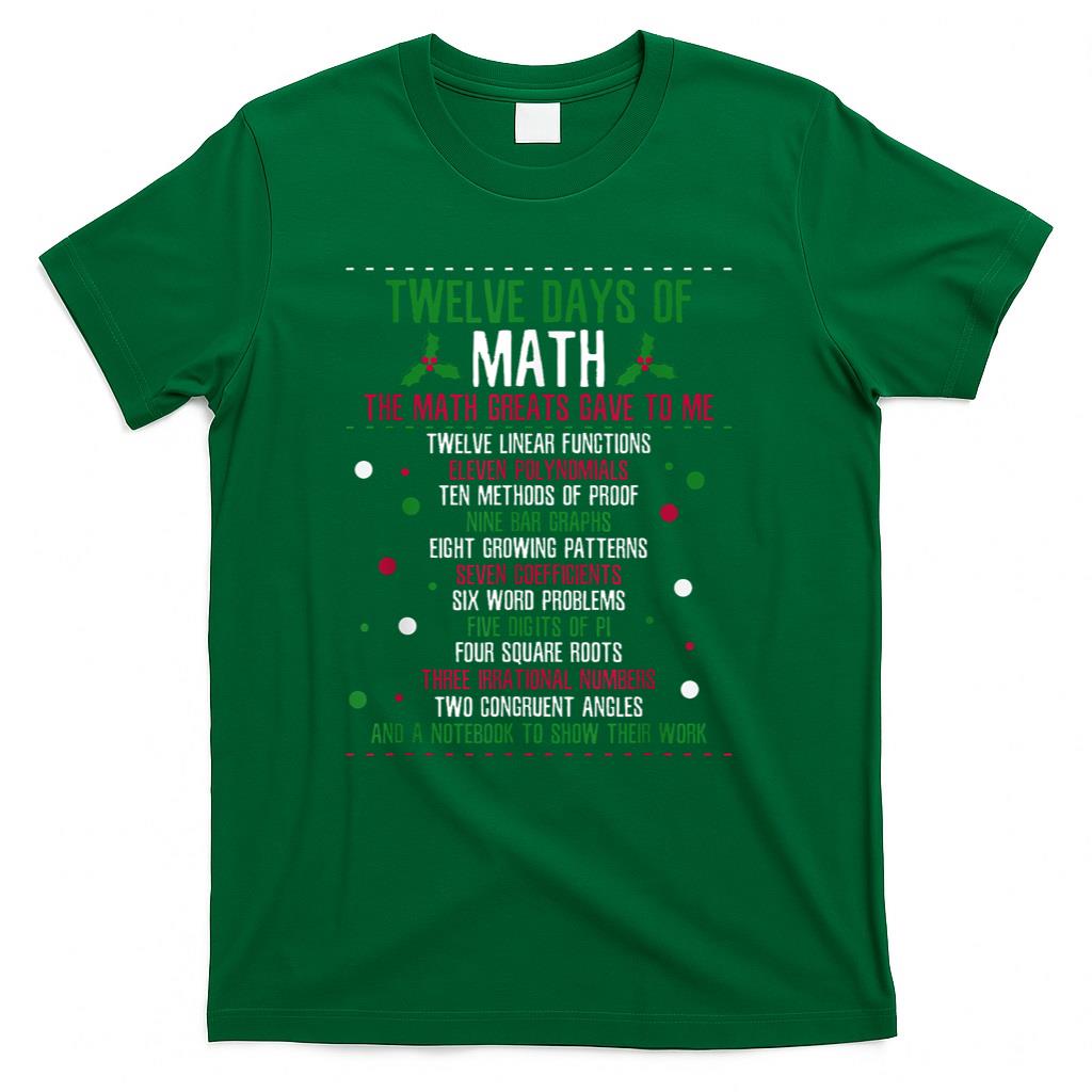 Christmas 12days of Math T-Shirt