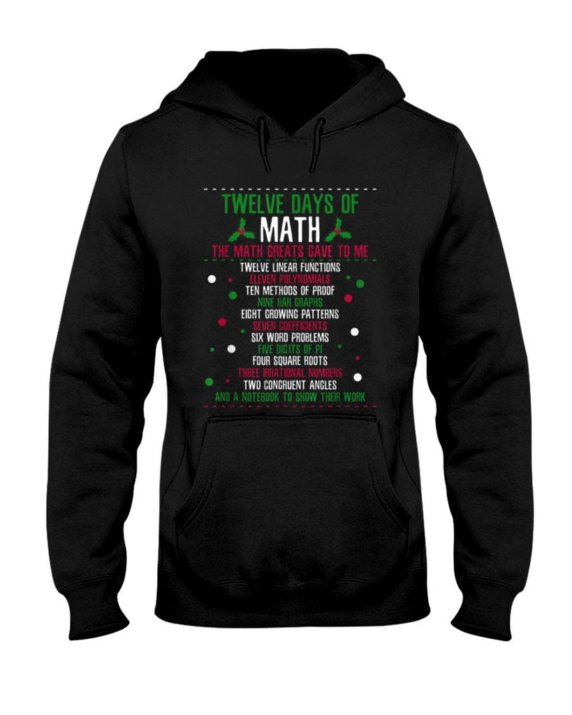 Christmas 12days of Math T-Shirt