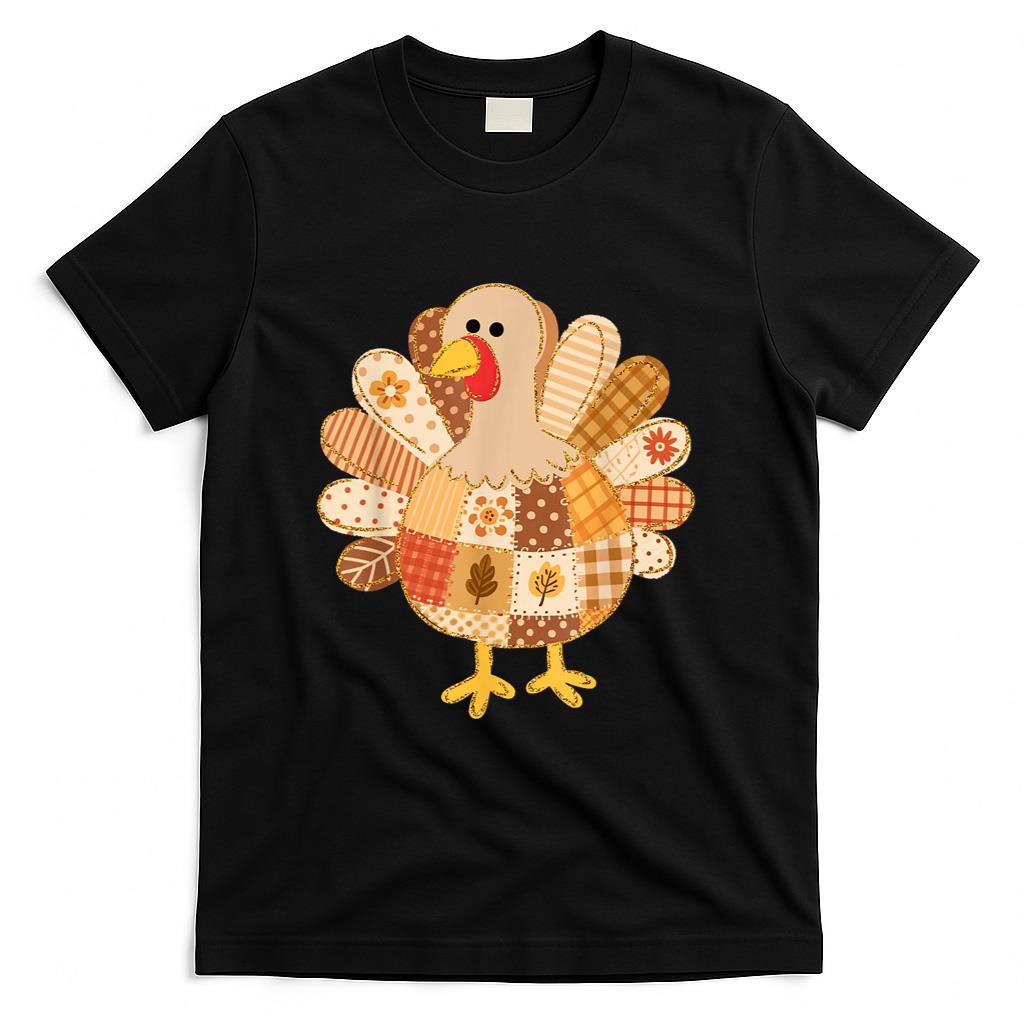 Thanksgiving Turkey Fall Vibes Thankful Gobble Gobble Autumn T-Shirt
