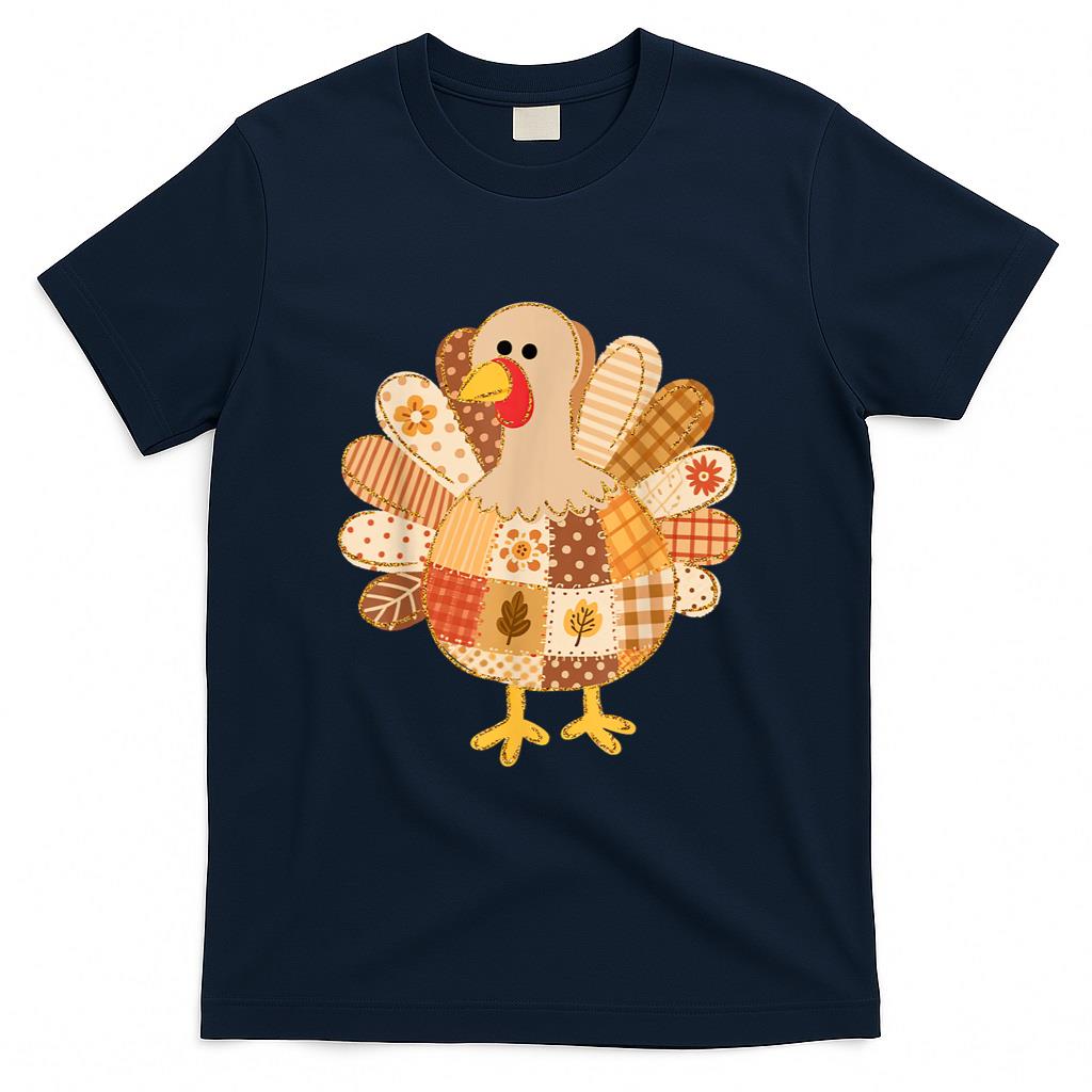 Thanksgiving Turkey Fall Vibes Thankful Gobble Gobble Autumn T-Shirt