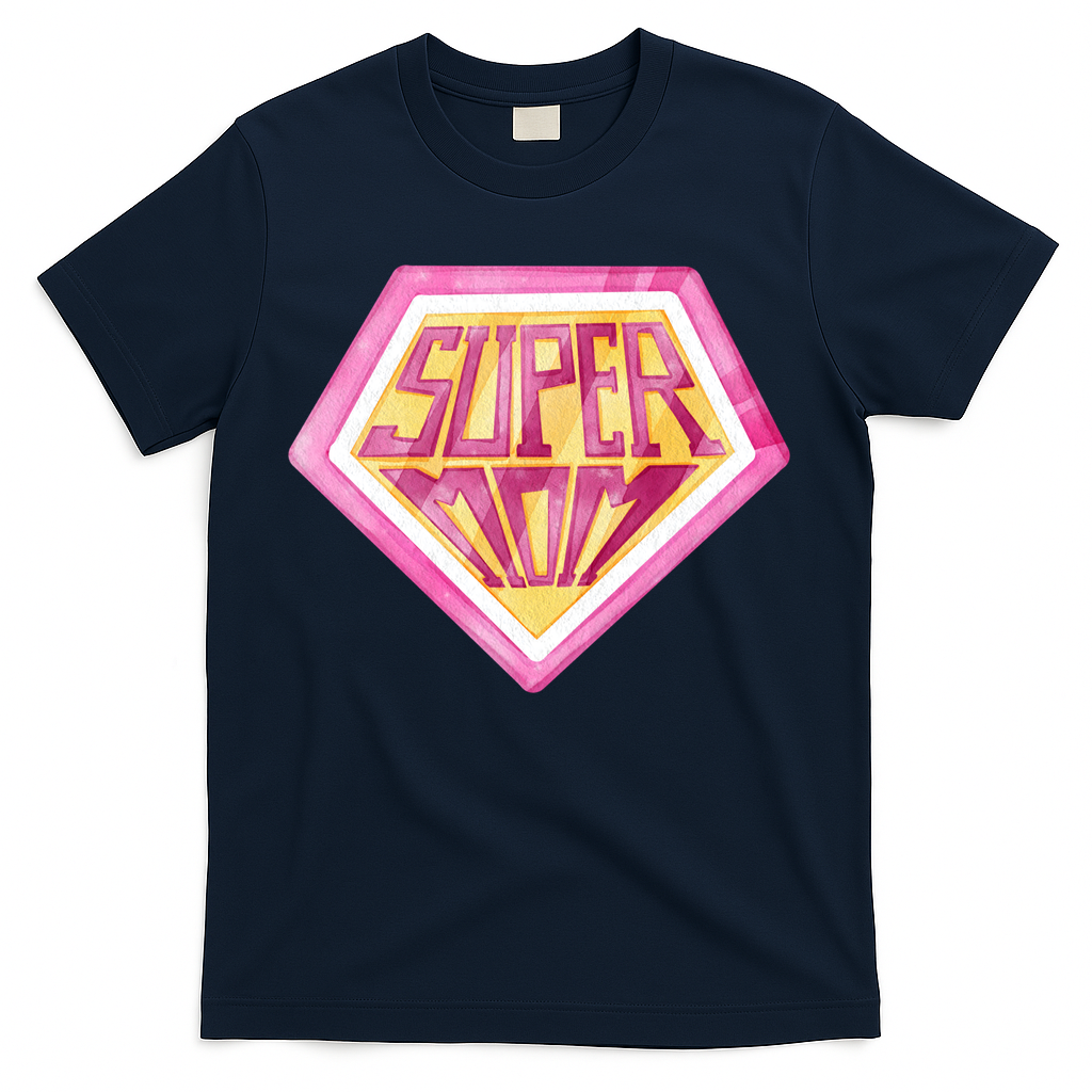 Cute Retro Super Mom Gift For Mother T-Shirt