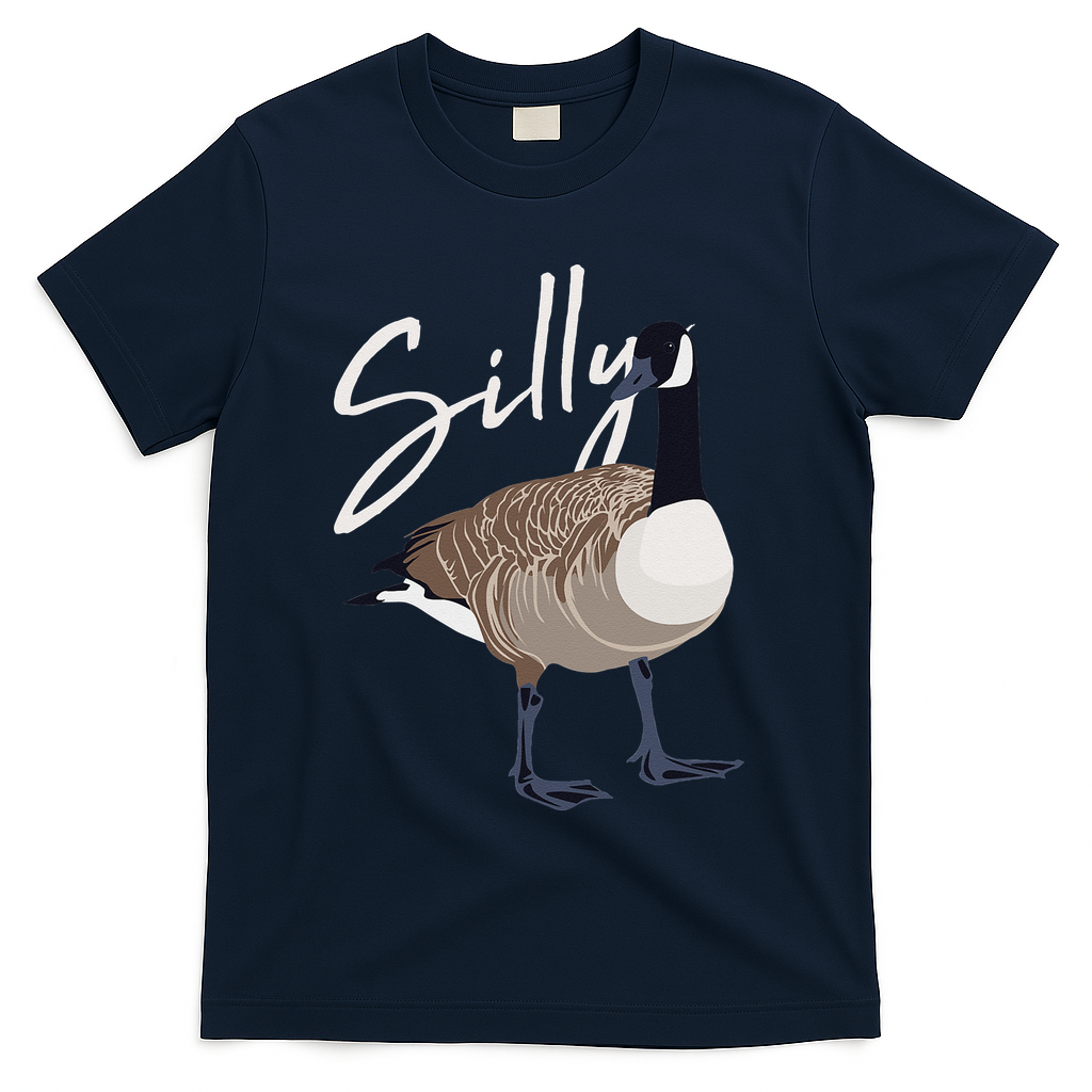 Canadian Goose Silly Goose Funny Cute Bird Hunter T-Shirt
