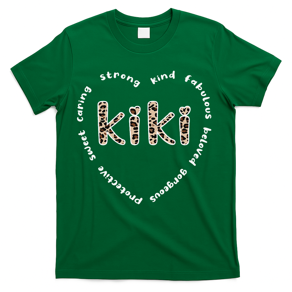 Womens Kiki Grandmother Heart Kiki Grandma Appreciation T-Shirt