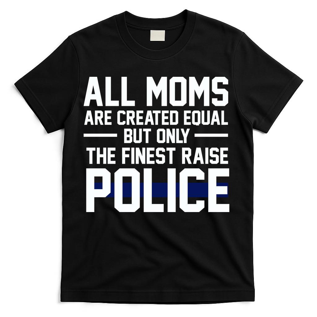All Moms Are Created Equal But Only The Finest Raise Police T-Shirt