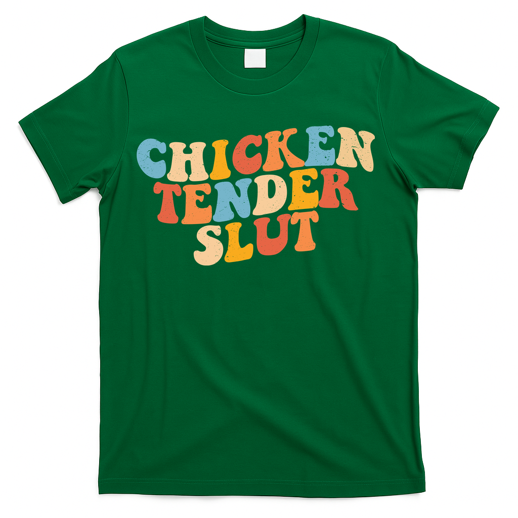Chicken Tender Slut Retro Funny T-Shirt