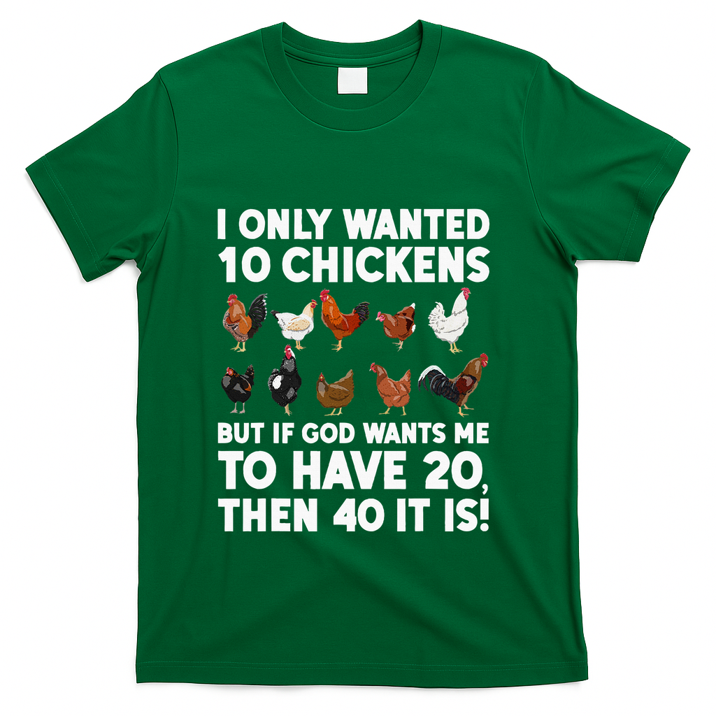 Best Chicken Art For Women Poultry Themed Chicken Farmer T-Shirt
