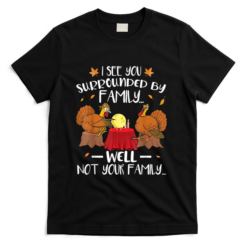 Funny Turkey Thanksgiving T-Shirt Black