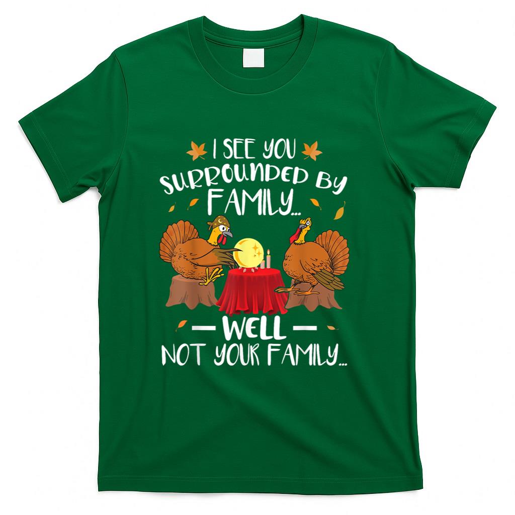 Funny Turkey Thanksgiving T-Shirt Black