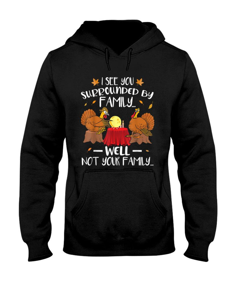 Funny Turkey Thanksgiving T-Shirt Black
