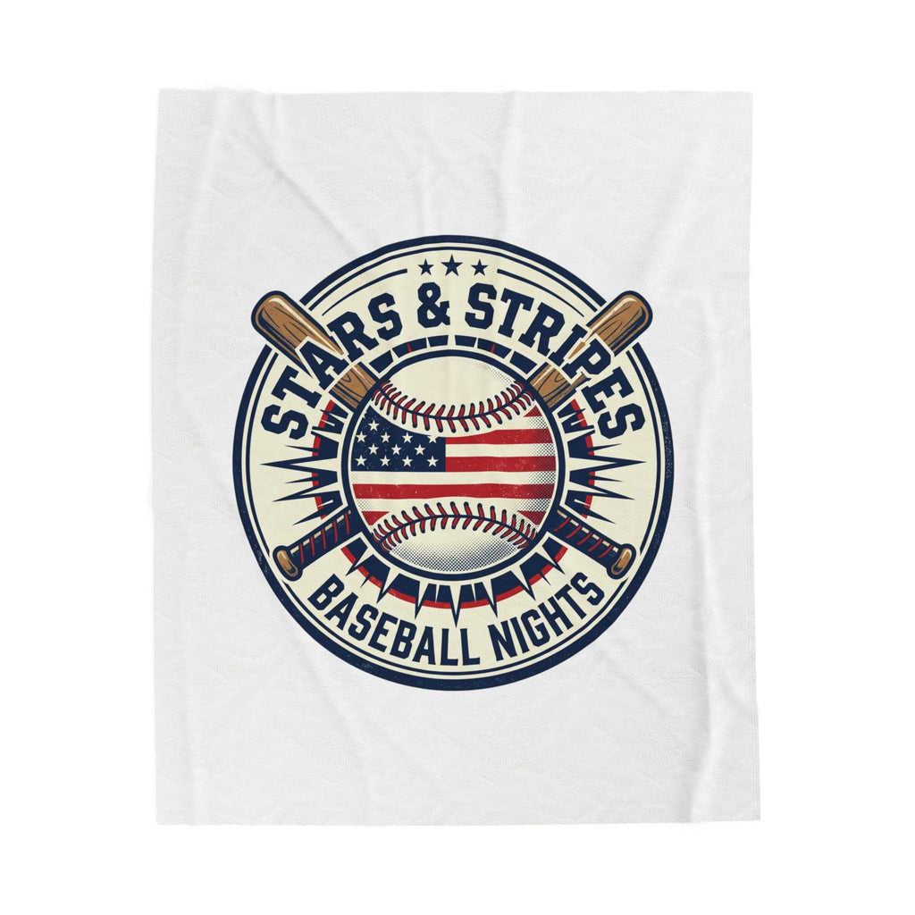 Stars & Stripes Baseball Blanket | Patriotic vintage ballpark aesthetic