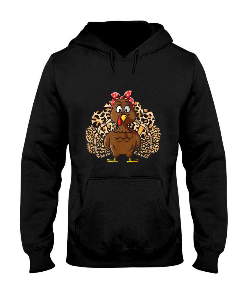 Thanksgiving Leopard Turkey Women Girl Autumn Fall season T-Shirt