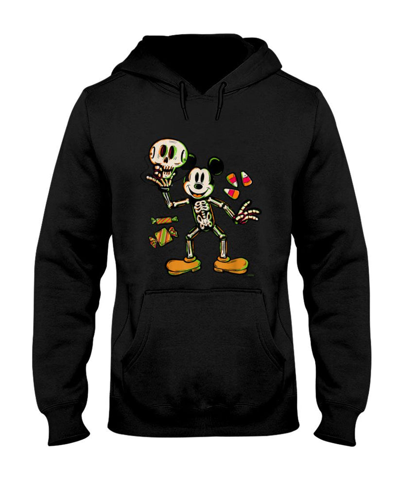 Halloween Shirt - Disney Mickey Mouse Trick & Treat Skeleton Costume Halloween T-Shirt