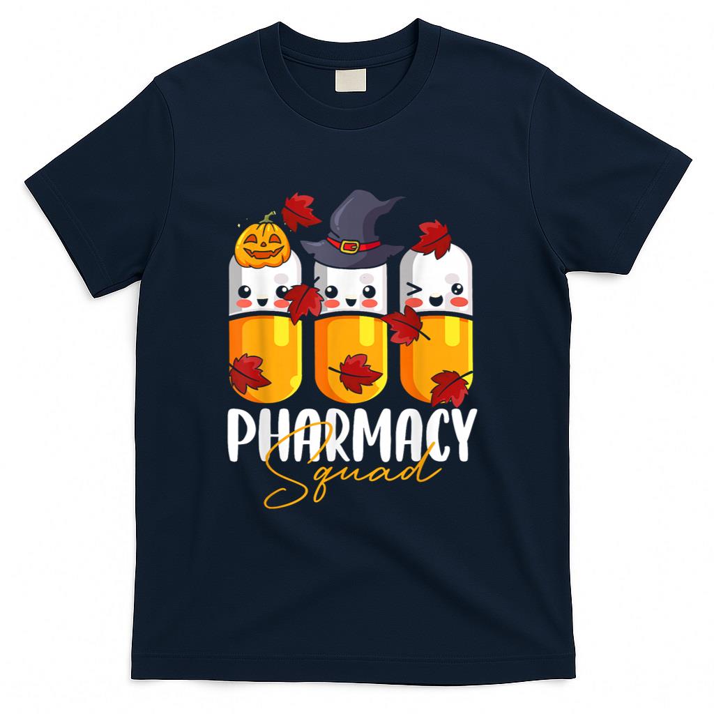 Pharmacy Squad Pharmacist Pumpkin Fall Thanksgiving T-Shirt