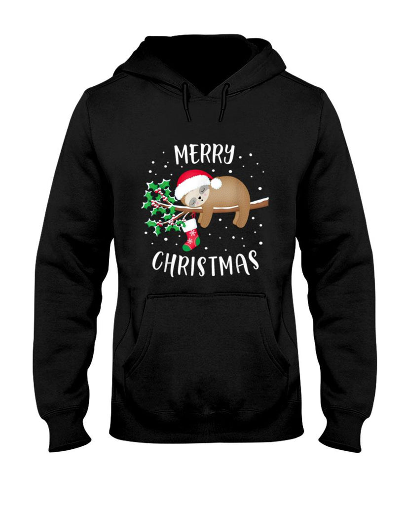 Merry Christmas Cute Sloth Xmas Outfit Matching Family T-Shirt