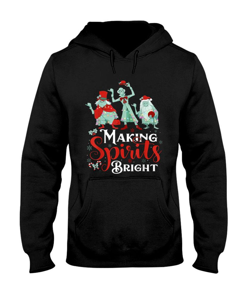 Making Spirits Bright Funny Retro Ghost Christmas Costumes T-Shirt